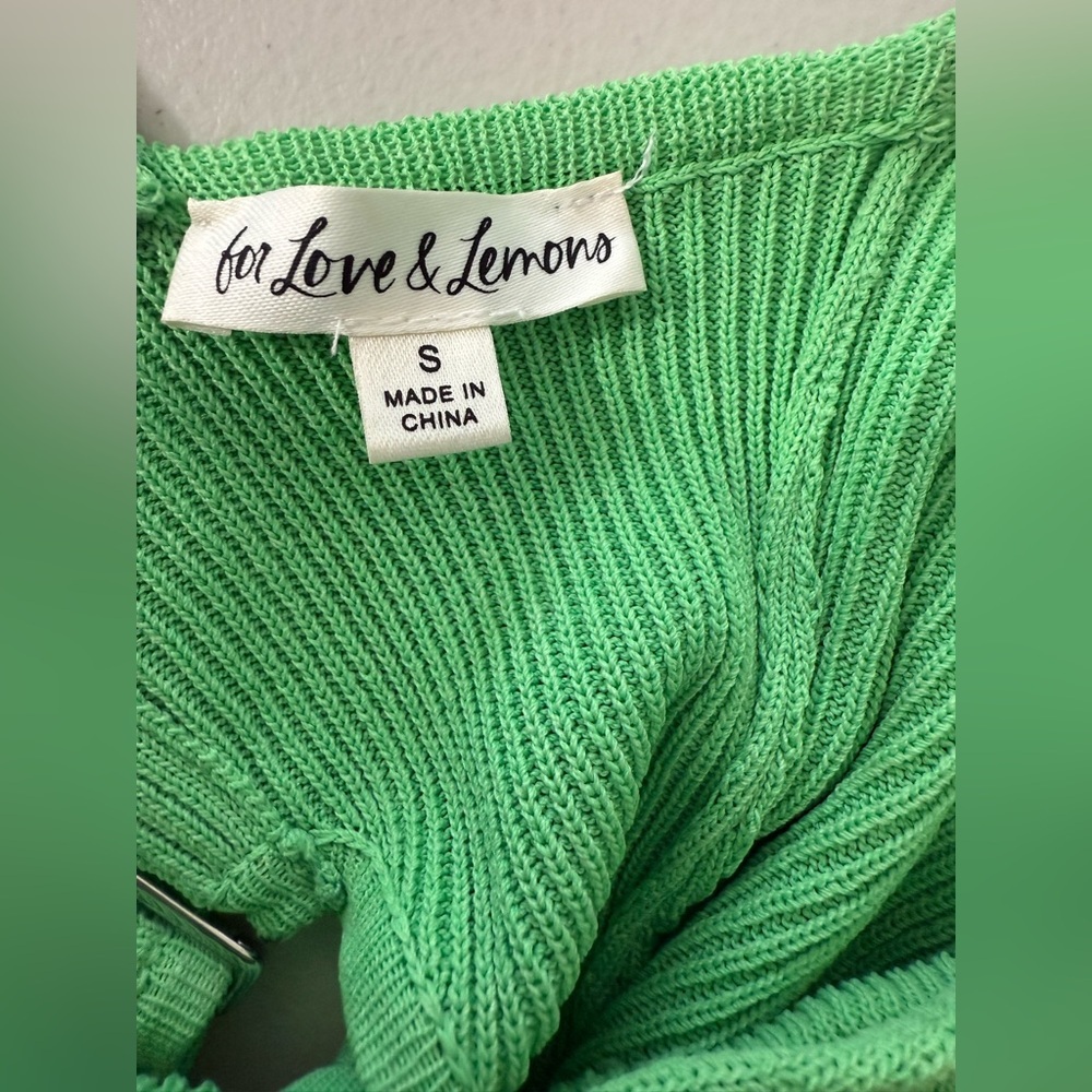 For Love & Lemons Keisha Maxi Dress Green Size Small - Picture 12 of 16